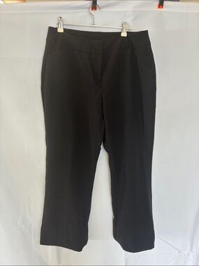 Alfani Black Straight-Leg Pull-On Work Pants
